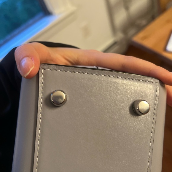 Powder Blue Coach Calf Leather Satchel - Picture 4 of 5